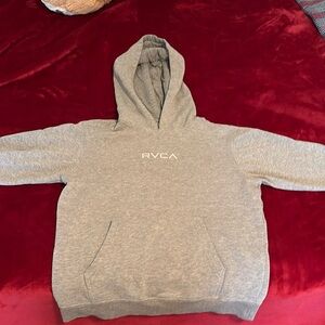 Gray RVCA youth large sweatshirt
